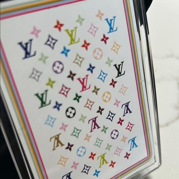 Louis Vuitton Murakami Multicolor Logo Playing Card  Keychain with Gold Clasp - Picture 4 of 4